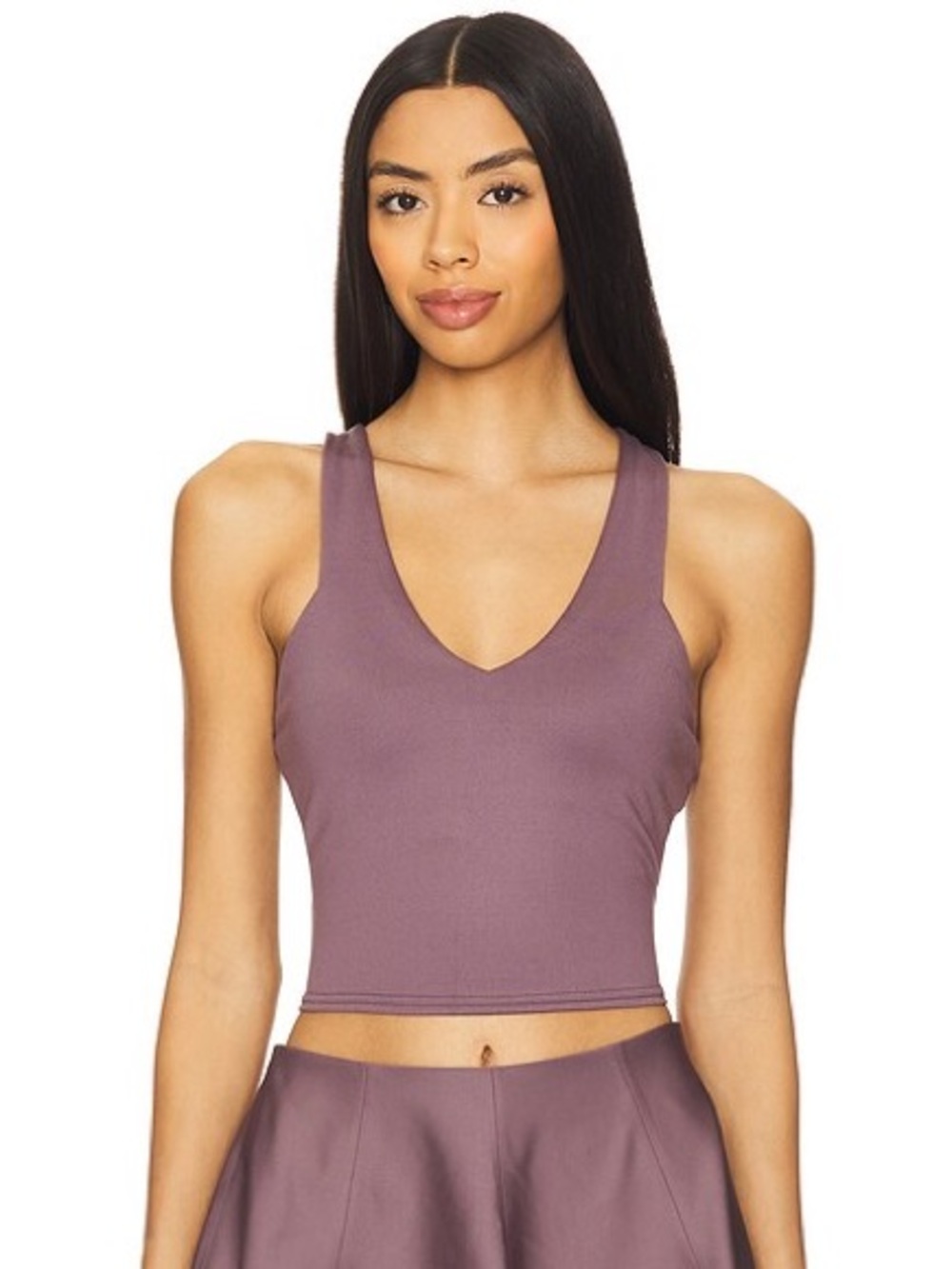 NWT ALO Yoga Real Bra Tank in Raisinette - M